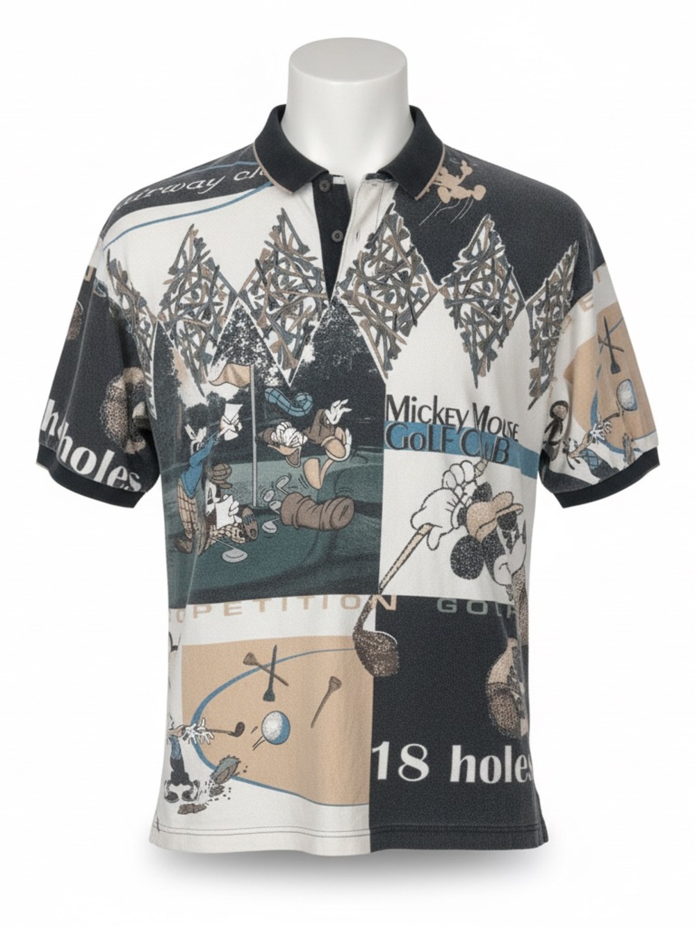 Disney Store Mickey Mouse Golf Club Polo XXL Donald Goofy Fairway Classics
